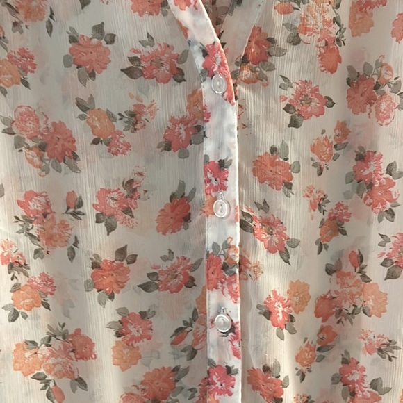 3/$15💟 Womens Cap Sleeve Top Size L - Picture 3 of 8